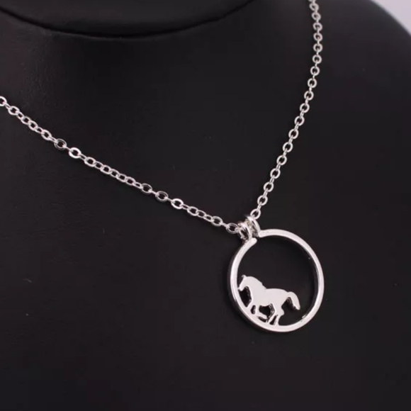 Dainty Horse Necklace. Cowgirl Western Country Rodeo Ranch Vaqueras Pony Cowboy - Picture 11 of 11